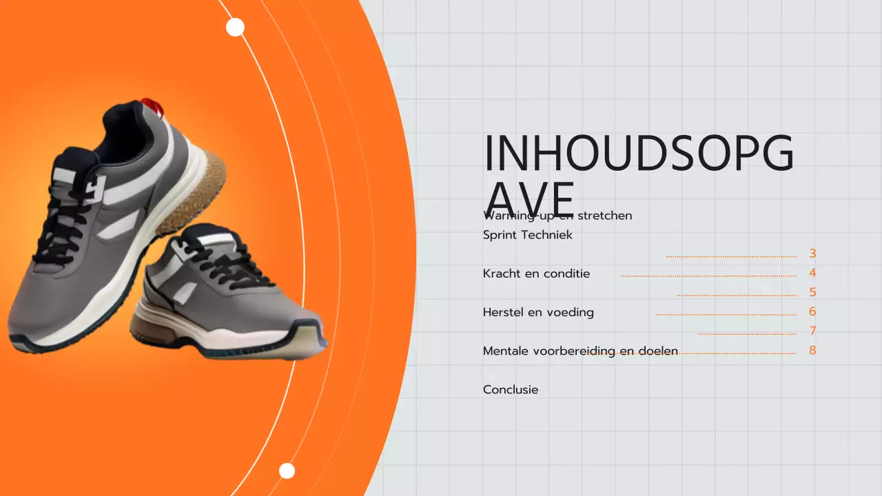 Oranje en gele moderne coach reclame hardlooptips