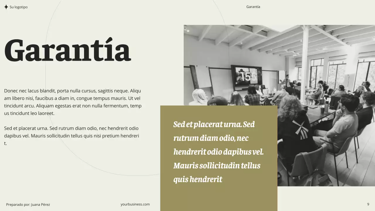 Beige Caqui Verde Estética Moderna Limpia Coaching Seminario Consultoría Propuesta