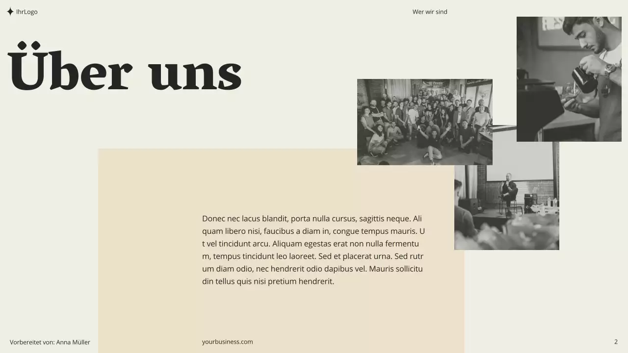 Beige Khaki Grün Minimal Ästhetisch Modern Clean Coaching Seminar Beratung Vorschlag