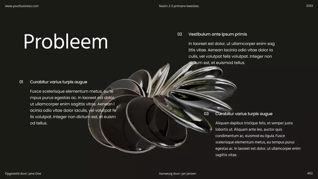 Zwart Wit Minimaal Eenvoudig Modern Holografisch Startup Product Flexibel Pitch Deck