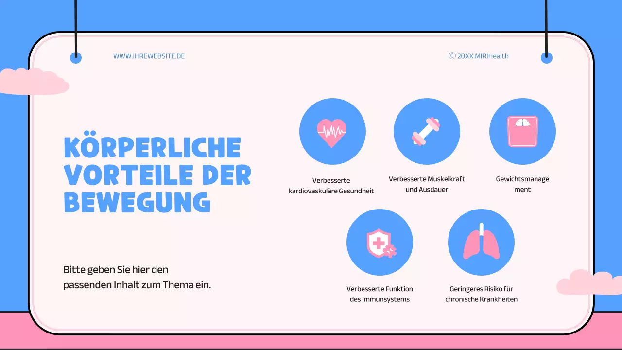 Blaues und rosafarbenes, verspieltes Anschauungsmaterial zum Nutzen der Übung