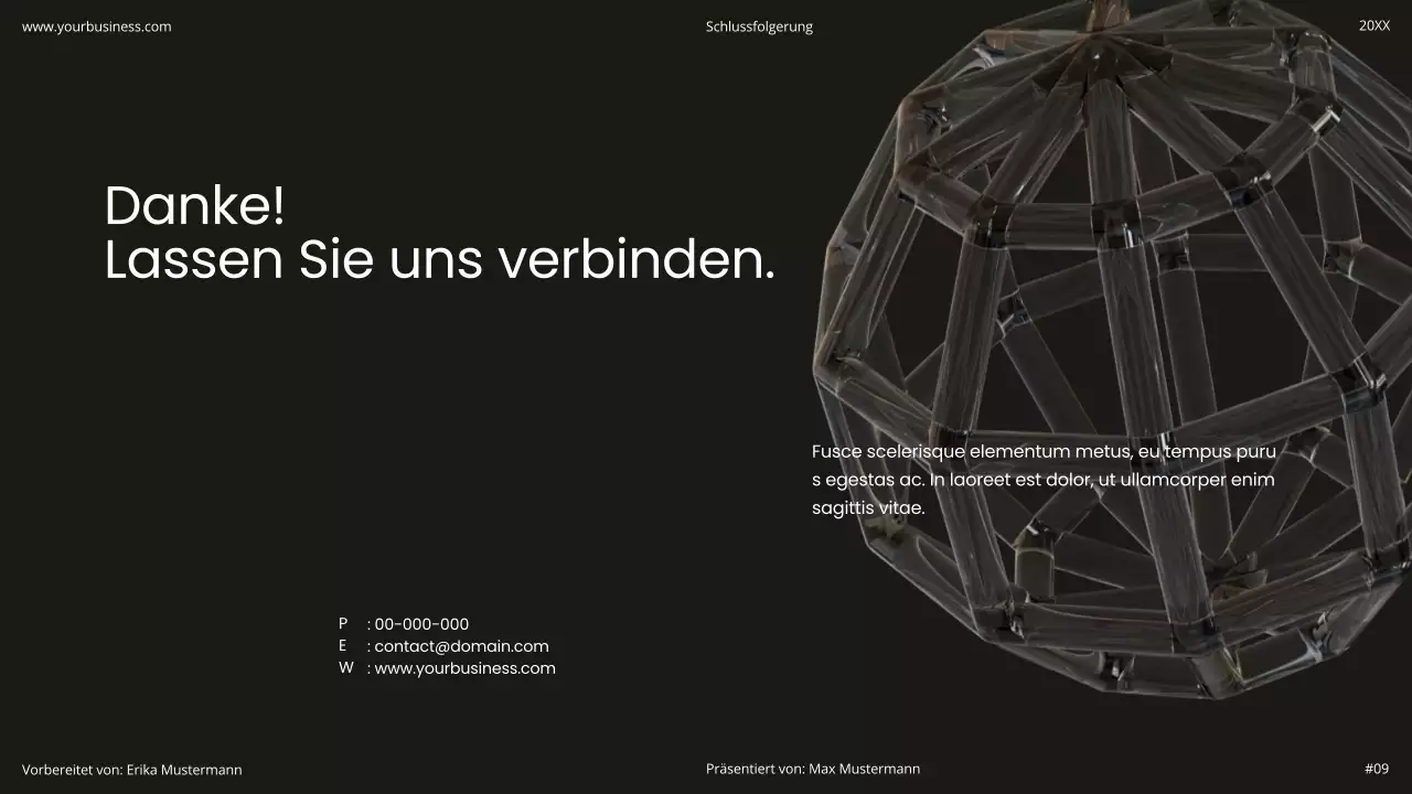 Schwarz und Weiß Minimal Einfach Modern Holographisch Startup Produkt Flexibel Pitch Deck