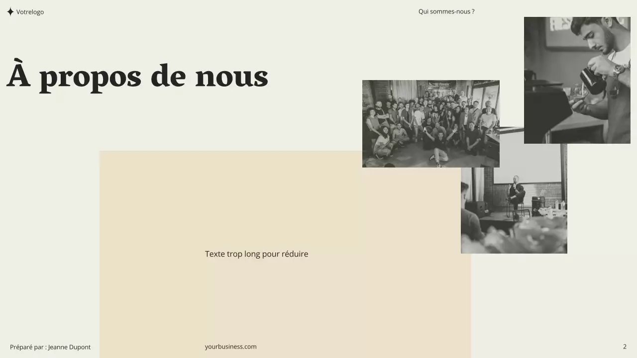 Beige Khaki Vert Minimal Esthétique Moderne Propre Coaching Séminaire Conseil Proposition