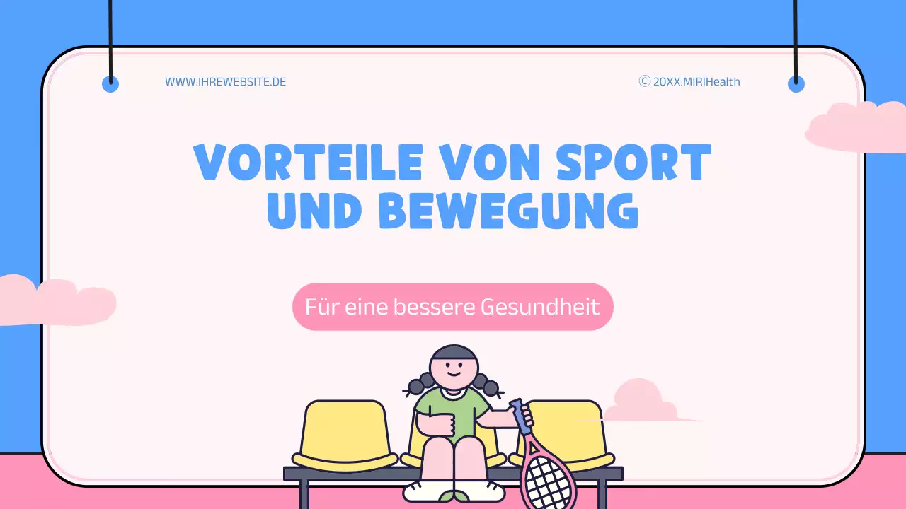 Blaues und rosafarbenes, verspieltes Anschauungsmaterial zum Nutzen der Übung