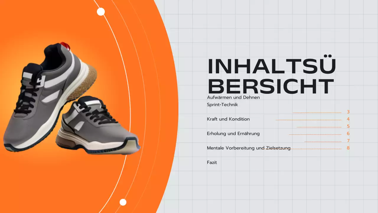 Orange-gelbe moderne Coach-Anzeige Lauftipps