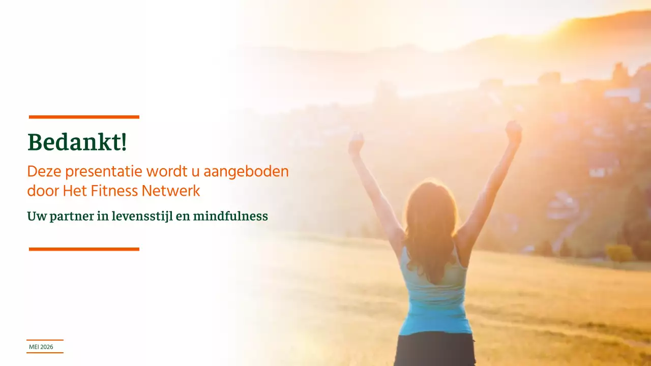 Orange And Green Moderne Fitness - Voordelen van verschillende oefeningen Lesmateriaal