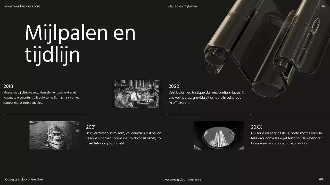 Zwart Wit Minimaal Eenvoudig Modern Holografisch Startup Product Flexibel Pitch Deck
