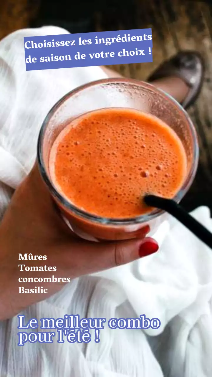 Rose et violet Idées simples de smoothies pour l'été Recette