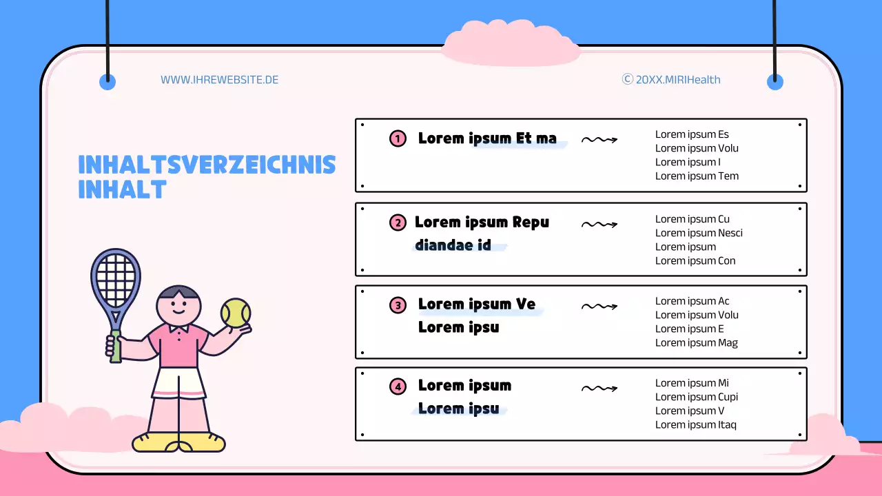 Blaues und rosafarbenes, verspieltes Anschauungsmaterial zum Nutzen der Übung