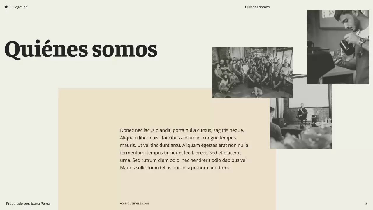 Beige Caqui Verde Estética Moderna Limpia Coaching Seminario Consultoría Propuesta