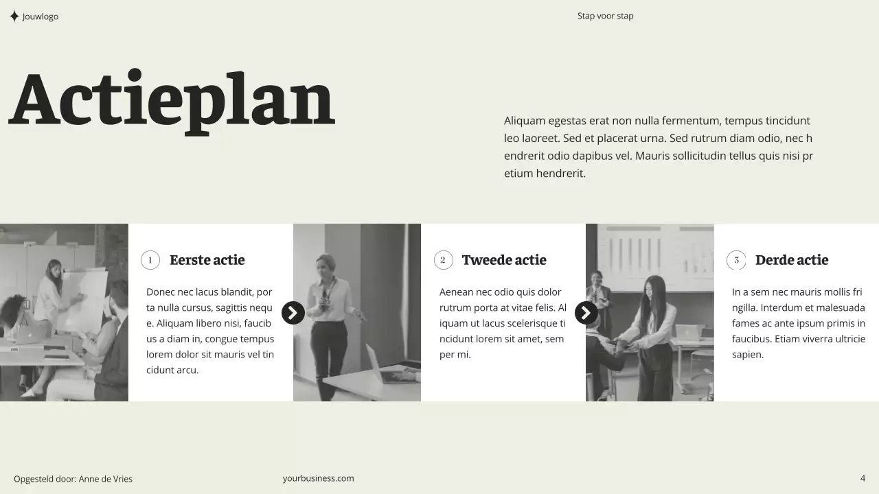 Beige Khaki Groen Minimal Esthetisch Modern Schoon Coaching Seminar Consulting Voorstel