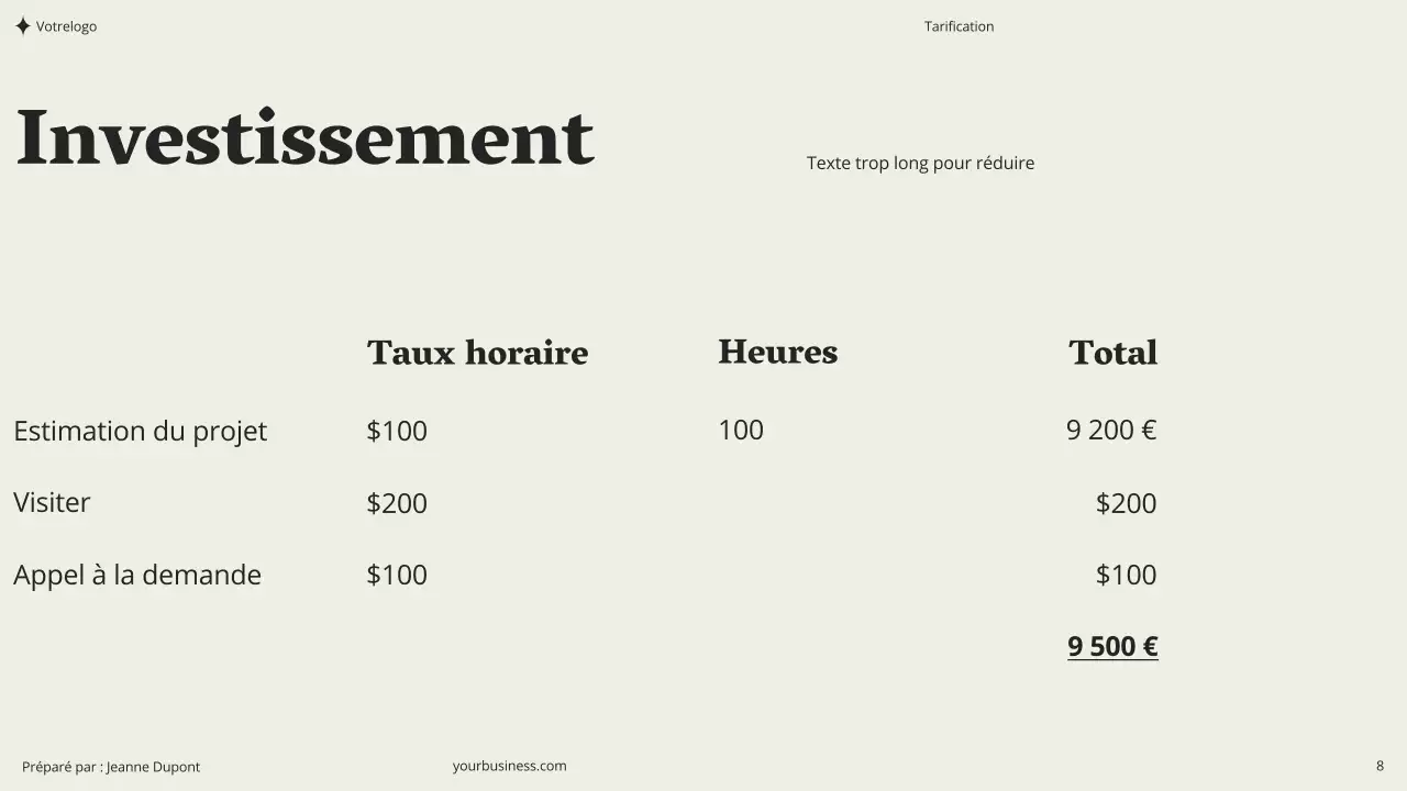 Beige Khaki Vert Minimal Esthétique Moderne Propre Coaching Séminaire Conseil Proposition