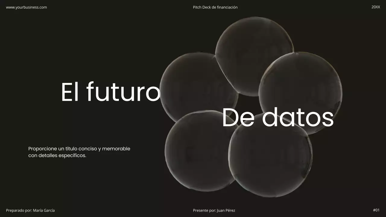 Blanco y negro Minimal Simple Moderno Holográfico Startup Producto Flexible Pitch Deck