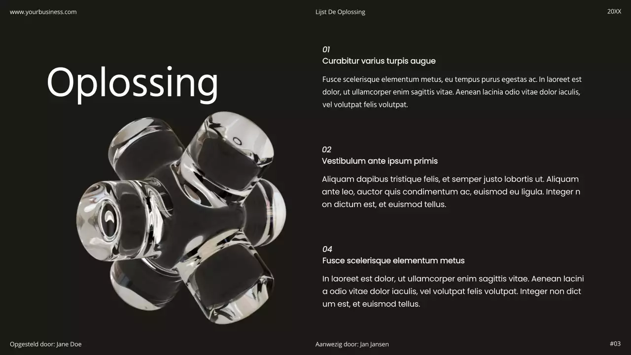 Zwart Wit Minimaal Eenvoudig Modern Holografisch Startup Product Flexibel Pitch Deck