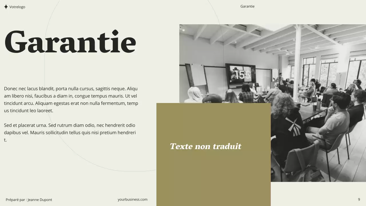 Beige Khaki Vert Minimal Esthétique Moderne Propre Coaching Séminaire Conseil Proposition