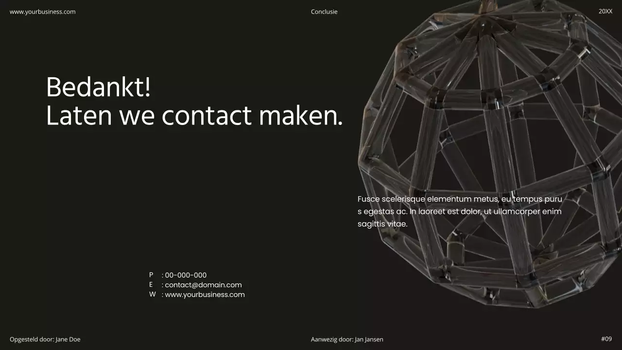 Zwart Wit Minimaal Eenvoudig Modern Holografisch Startup Product Flexibel Pitch Deck