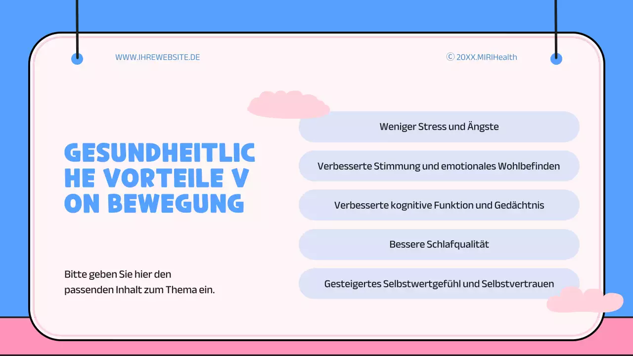 Blaues und rosafarbenes, verspieltes Anschauungsmaterial zum Nutzen der Übung