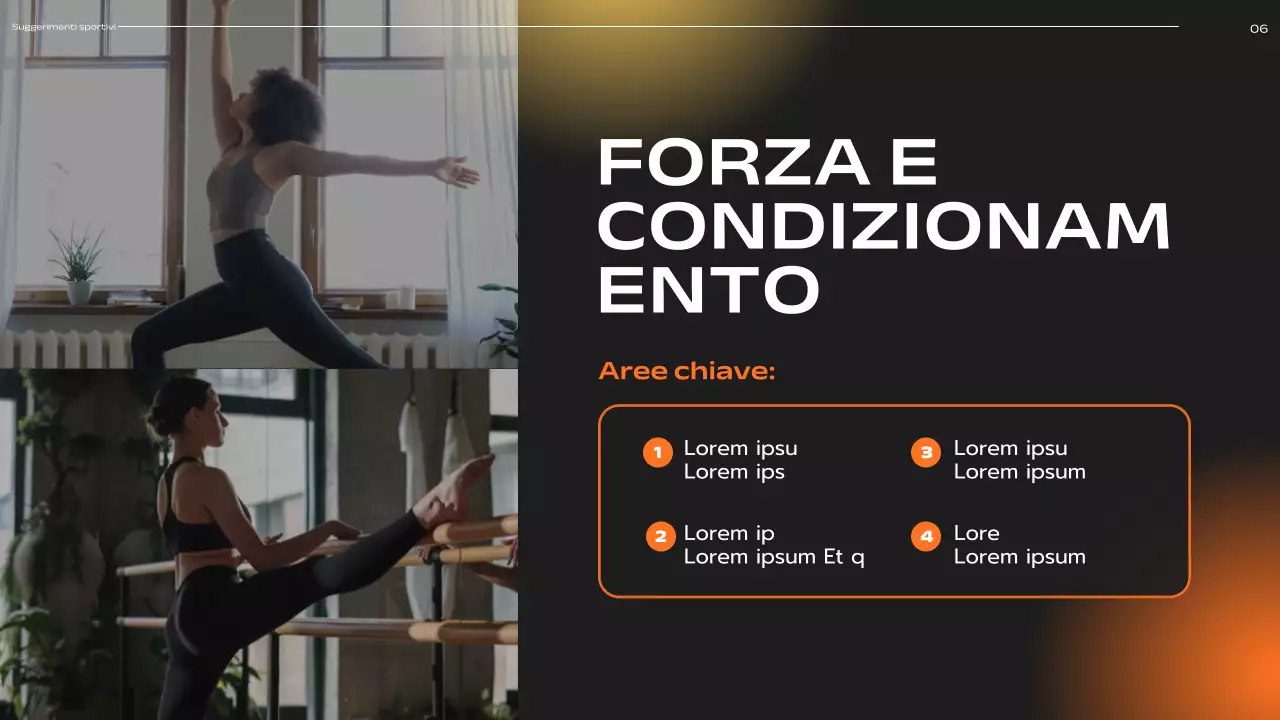 Coach moderno arancione e giallo Pubblicità Consigli per la corsa