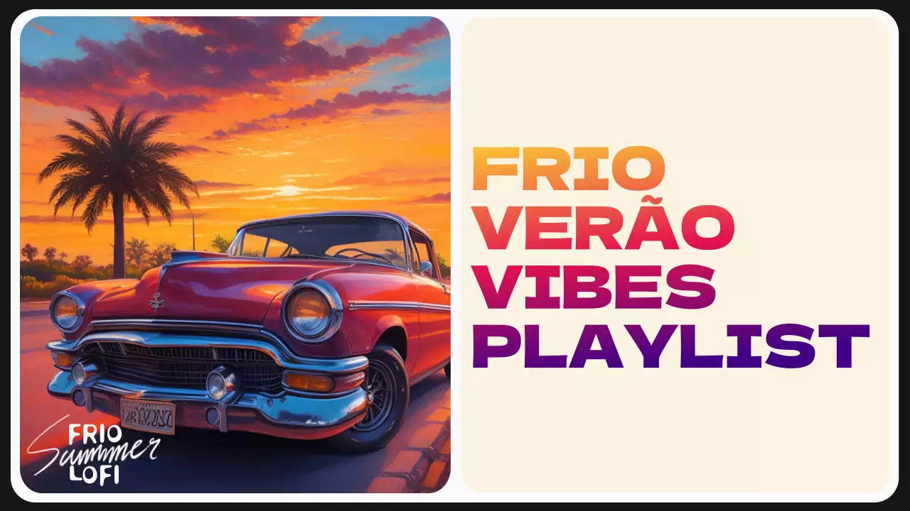 Hot pink Orange Bold Flashy Summer Song Playlist Título principal