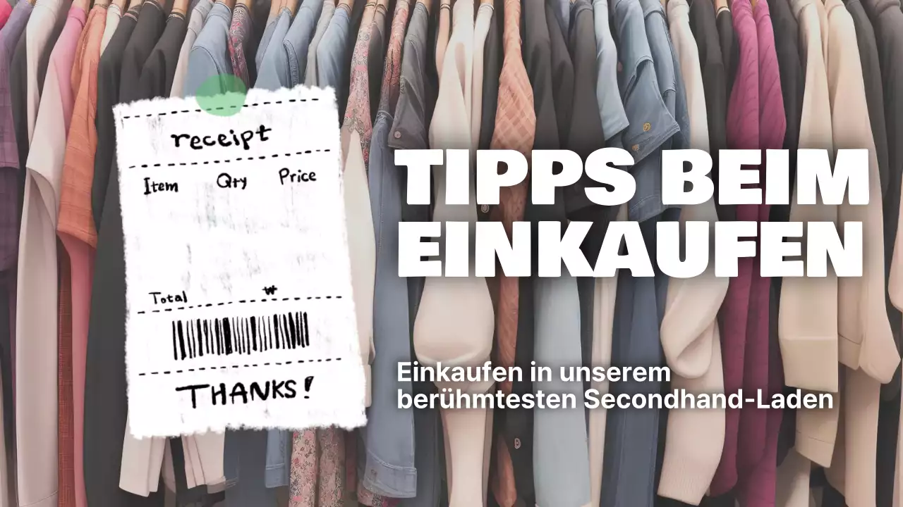 Weiß Beige Einfacher Thrifting Guide von Thrift Stores Cover