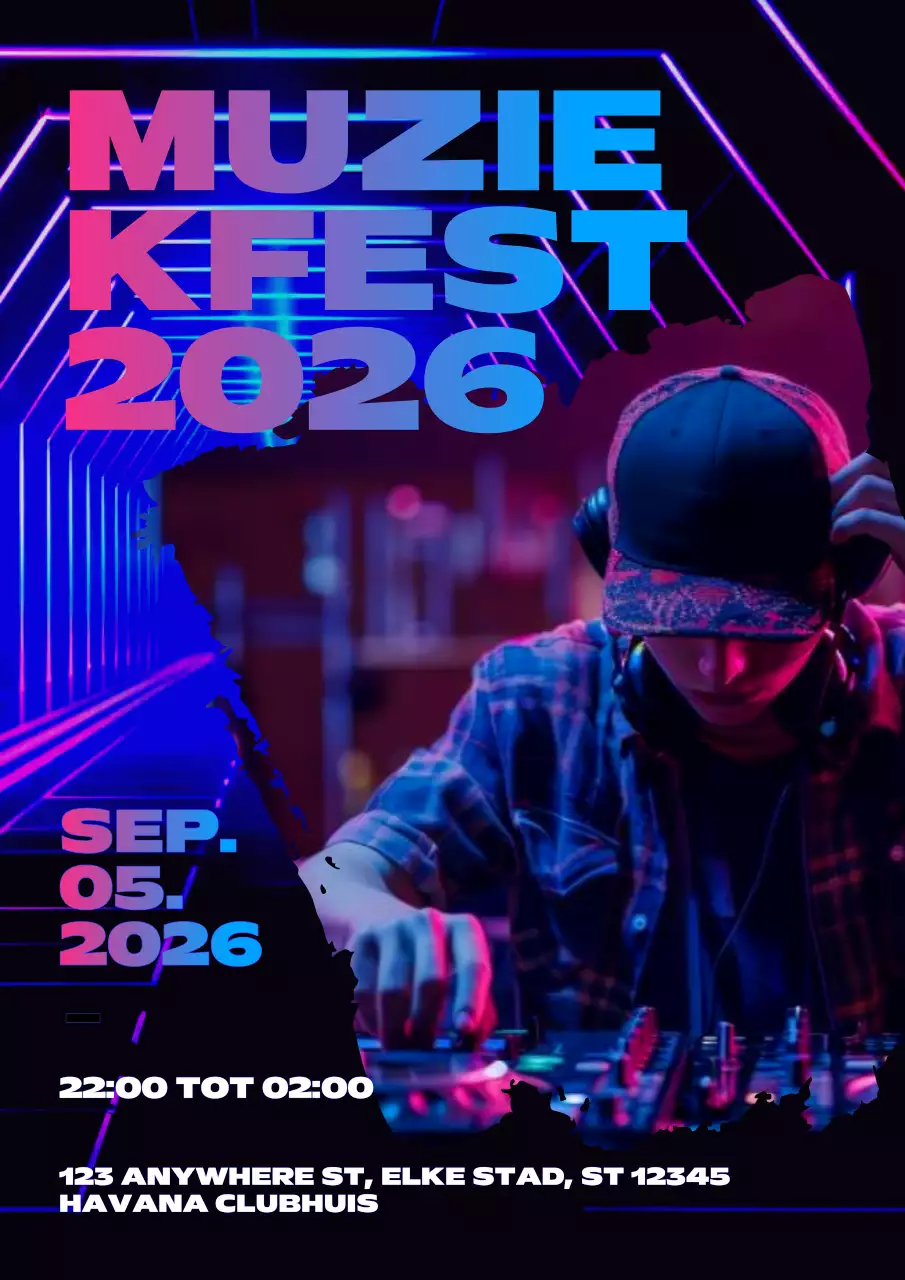 Black Neon Muziek Festival Promotie