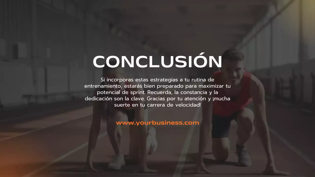 Publicidad de entrenador moderno naranja y amarillo Consejos para correr