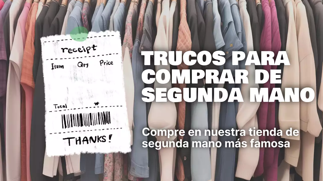 Blanco Beige Simple Thrifting Guía de tiendas de segunda mano Portada