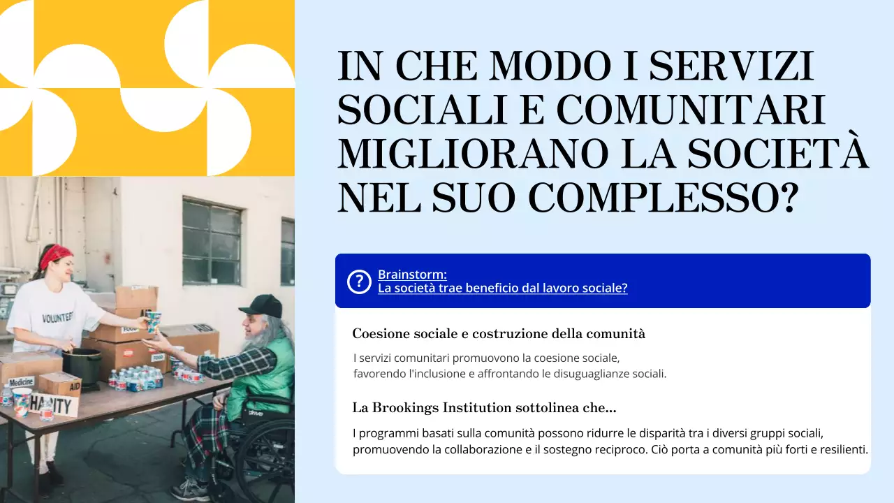 Materiali di studio moderni blu e arancioni Opportunità di volontariato locale