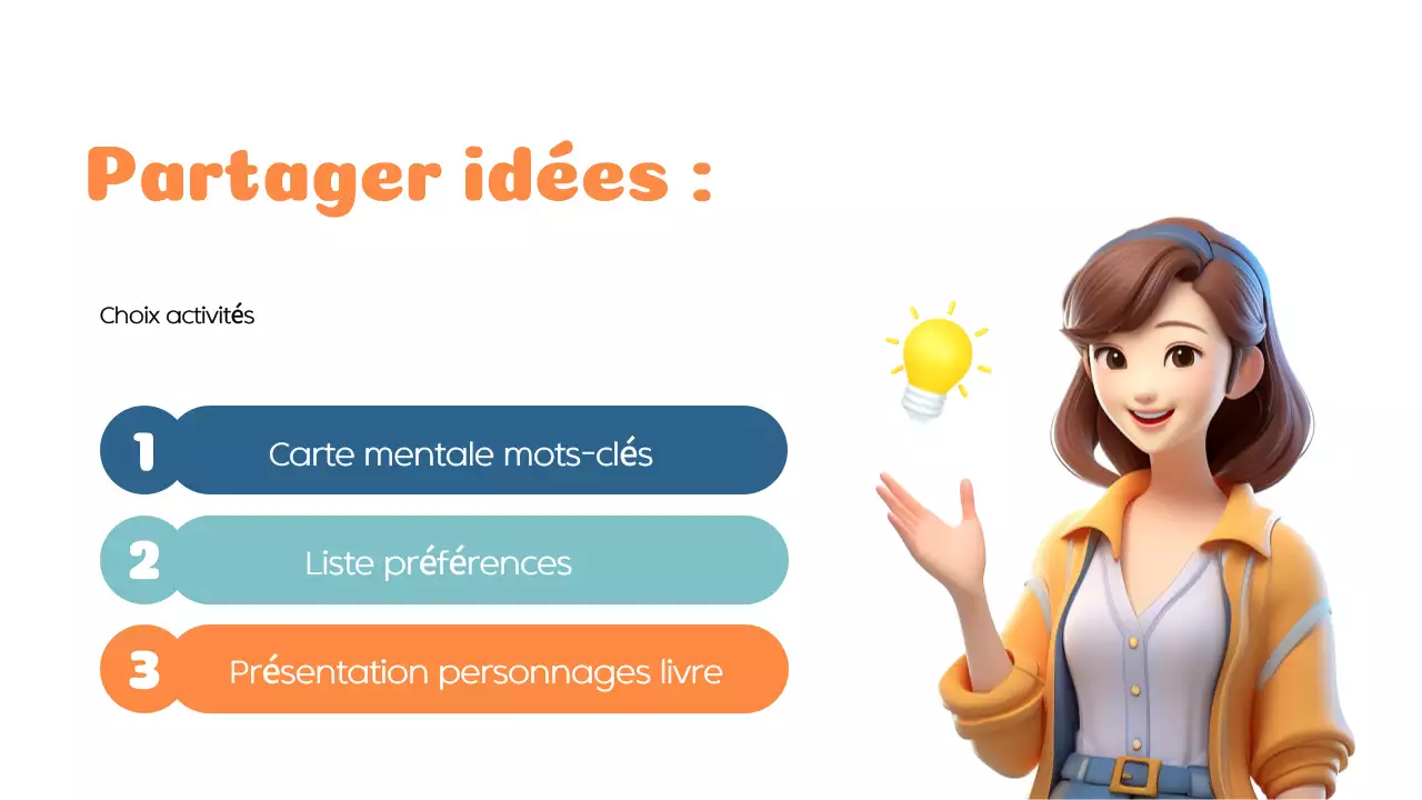 Matériel de classe moderne "lire et apprendre" orange bleu