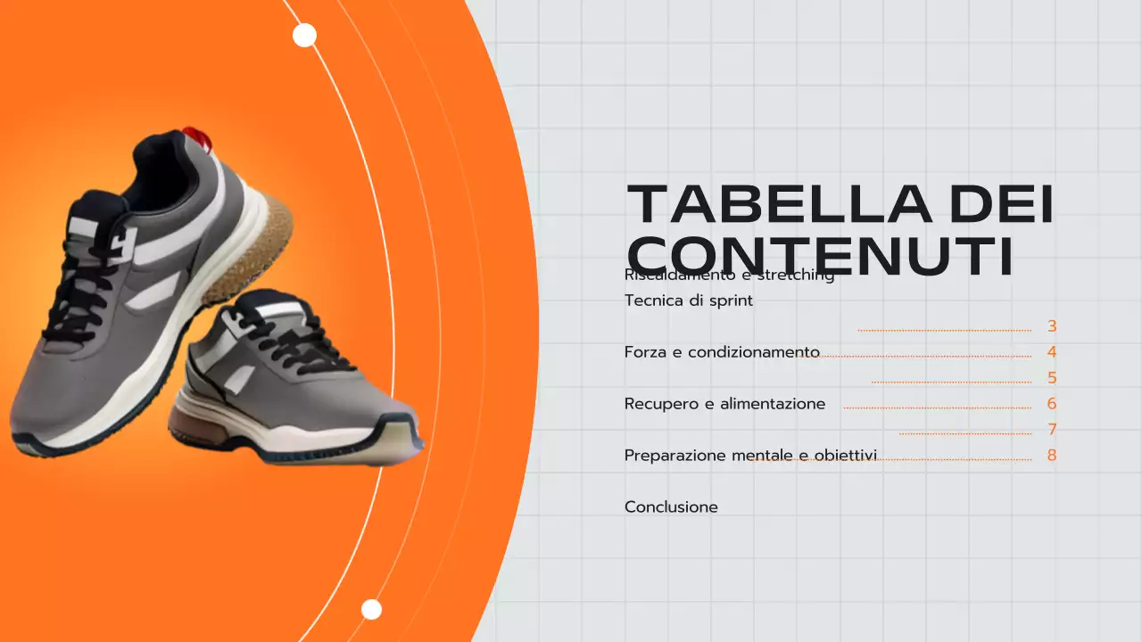 Coach moderno arancione e giallo Pubblicità Consigli per la corsa