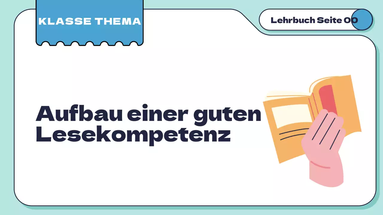 White Mint Minimal Geometric Reading Skills for Students Einführung