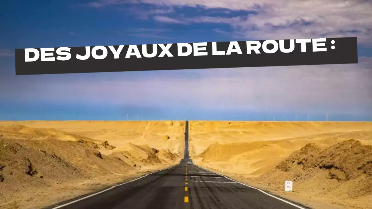 Guide de destination pour les voyages en voiture, jaune, gris et gras