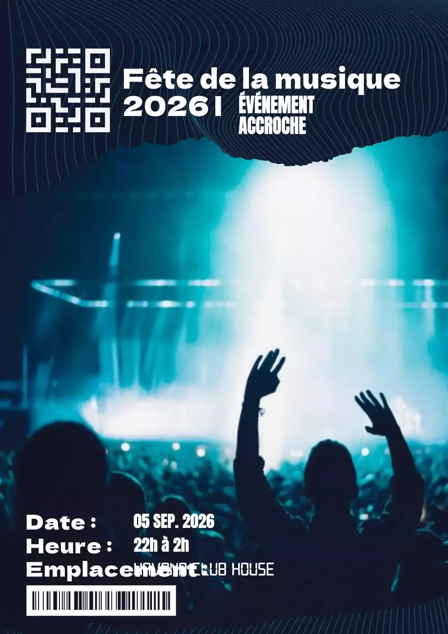 Black Yellow Cyberpunk Rave Event Promotion Publicité