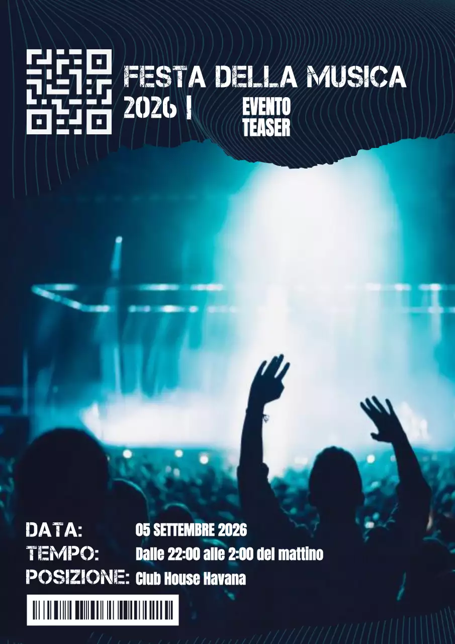 Nero Giallo Cyberpunk Rave Evento Promozione Pubblicità