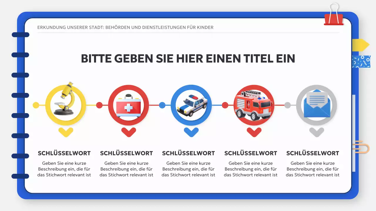 Weiß Blau Basic Classic Sozialkundeunterricht Studienmaterial