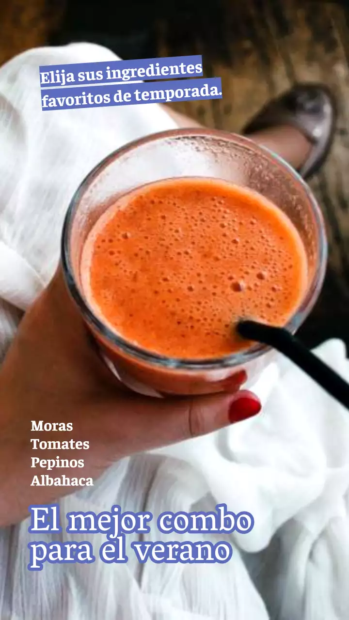 Receta de ideas sencillas para batidos de verano rosa y morado