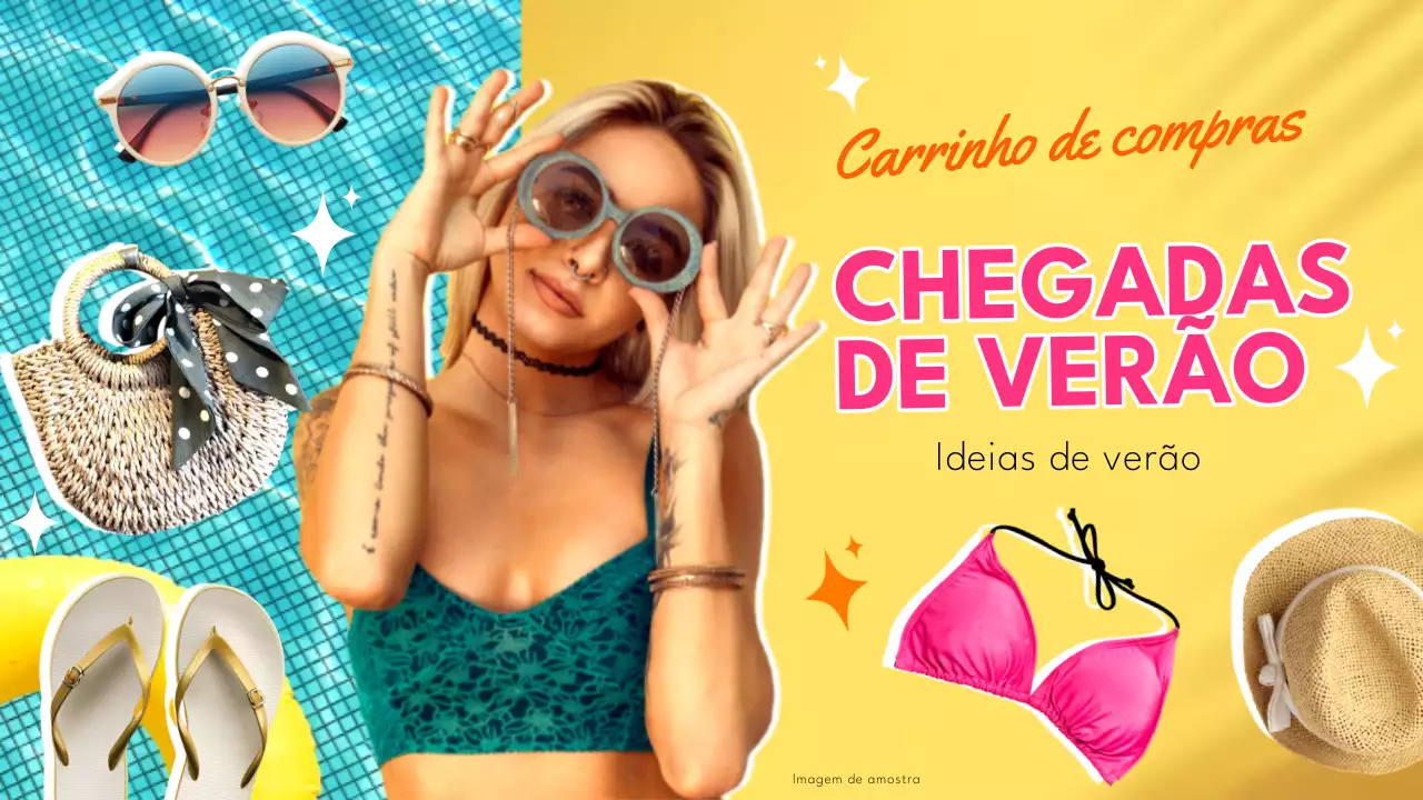 Amarelo e ousado Haul de provas Chegadas de verão
