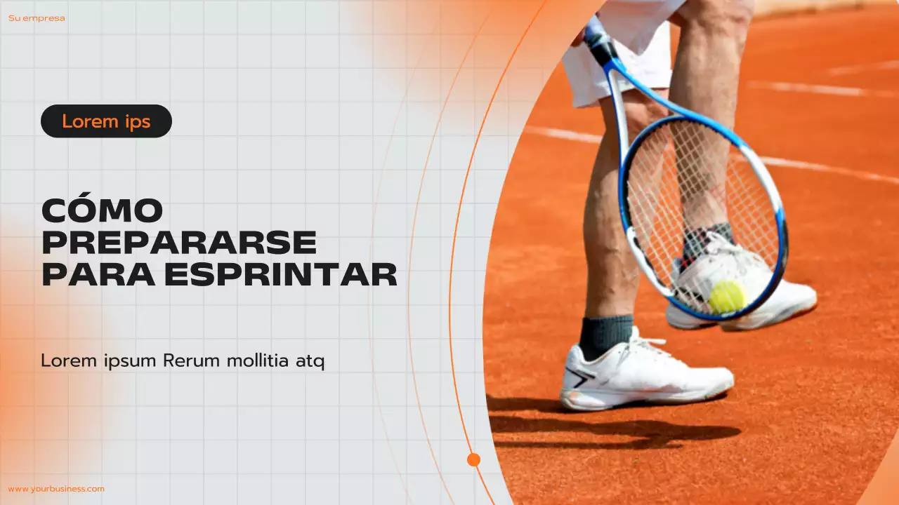 Publicidad de entrenador moderno naranja y amarillo Consejos para correr