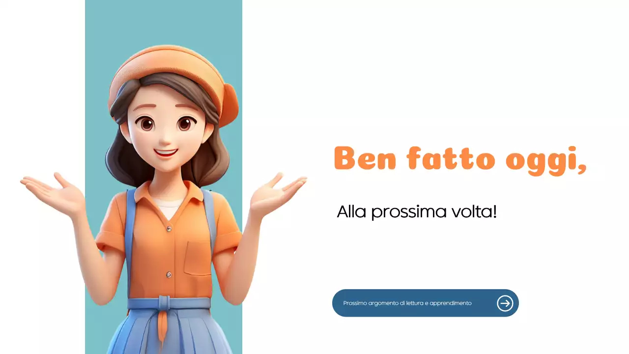 Arancione Blu Materiale di classe moderno da leggere e imparare