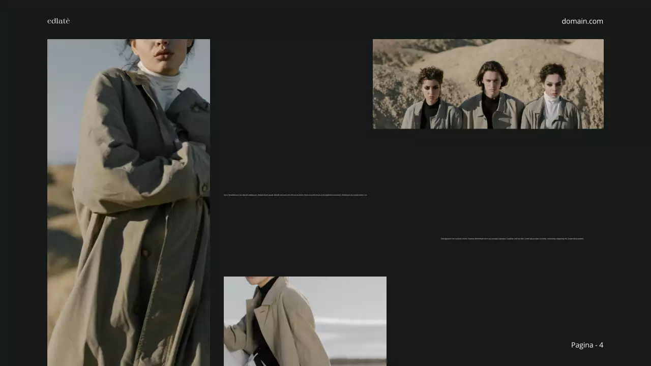 Beige Zwart Minimal Esthetisch Fotocollage Editorial Layout Product Service Showcase Portfolio