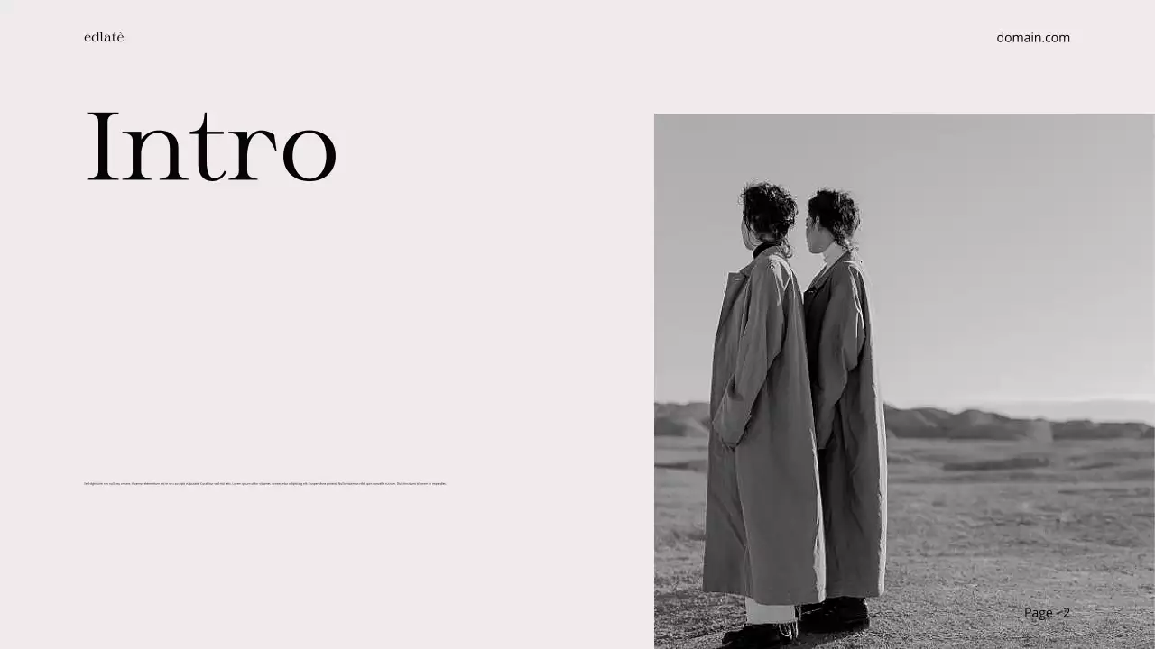 Beige Black Minimal Aesthetic Photo Collage Editorial Layout Product Service Showcase Portfolio