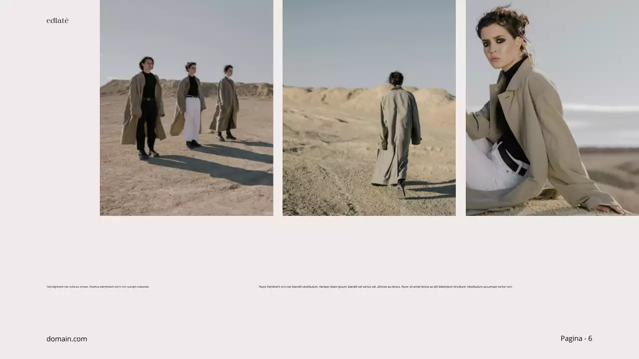 Beige Zwart Minimal Esthetisch Fotocollage Editorial Layout Product Service Showcase Portfolio