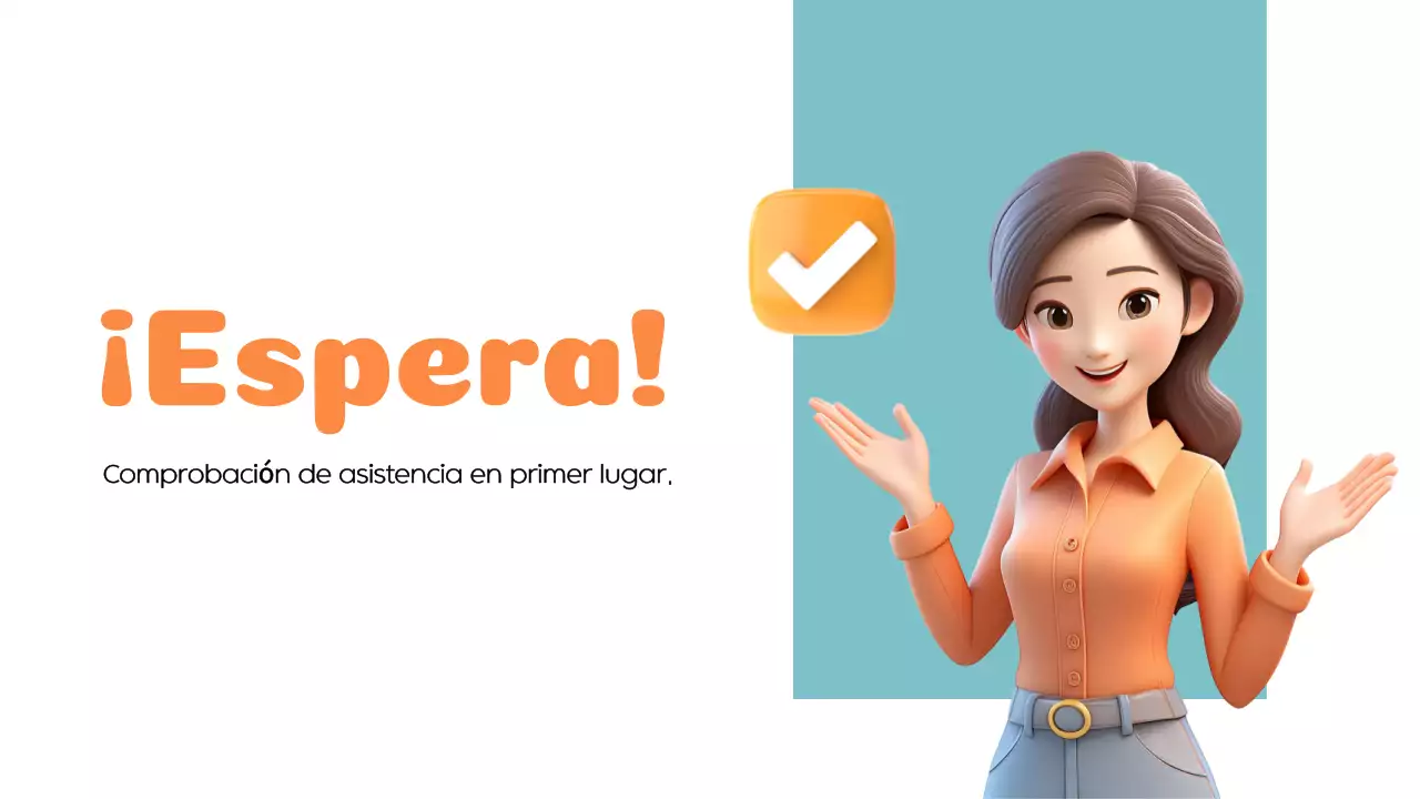 Naranja Azul Moderno Leer y aprender Material de clase