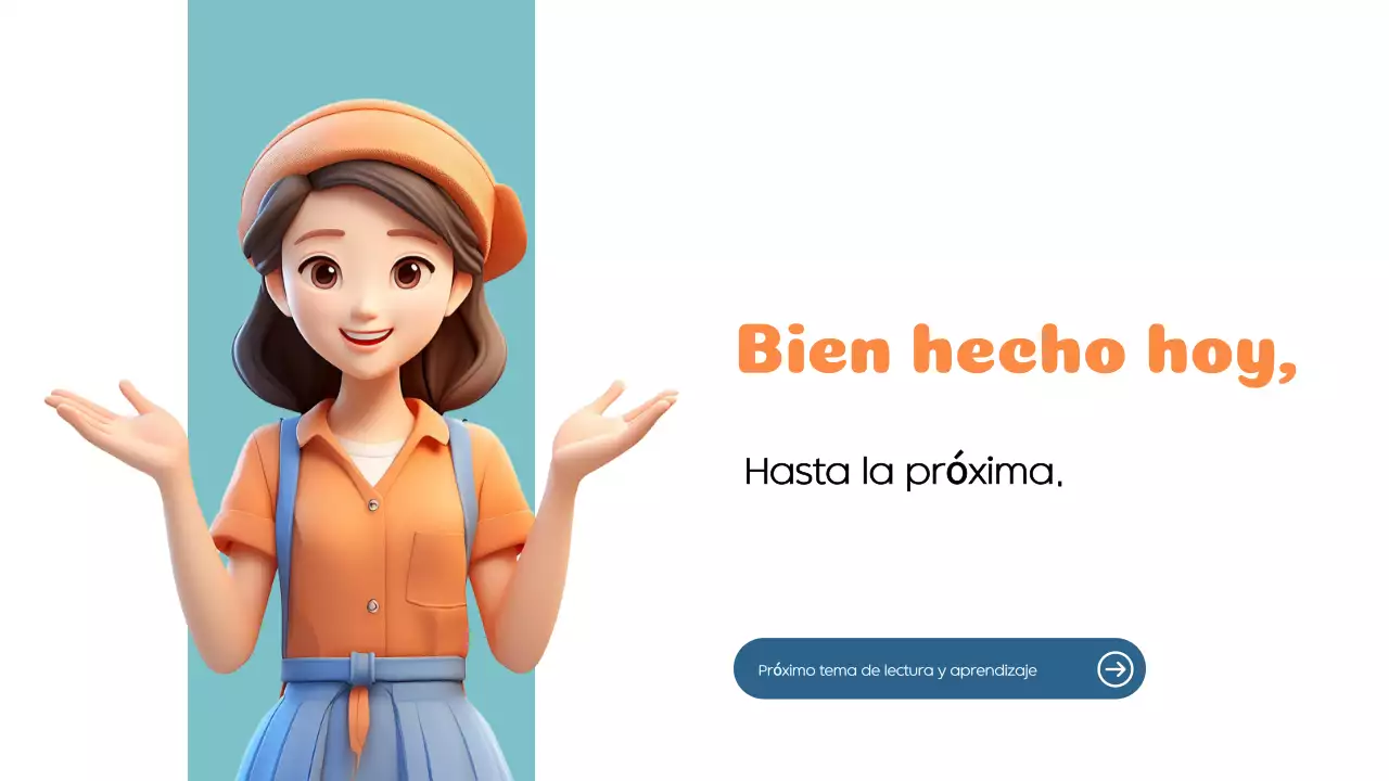 Naranja Azul Moderno Leer y aprender Material de clase