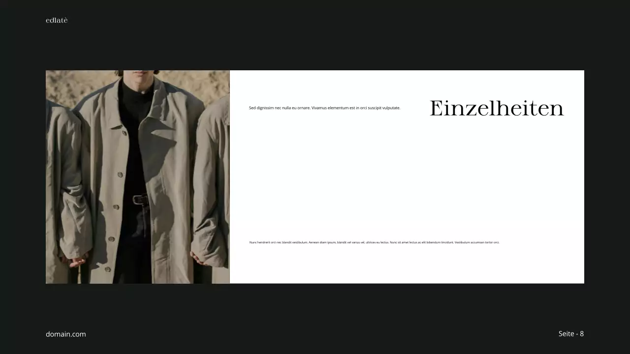 Beige Schwarz Minimalistisch Ästhetisch Fotocollage Redaktionelles Layout Produkt Service Schaufenster Portfolio