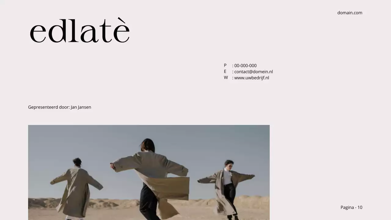 Beige Zwart Minimal Esthetisch Fotocollage Editorial Layout Product Service Showcase Portfolio