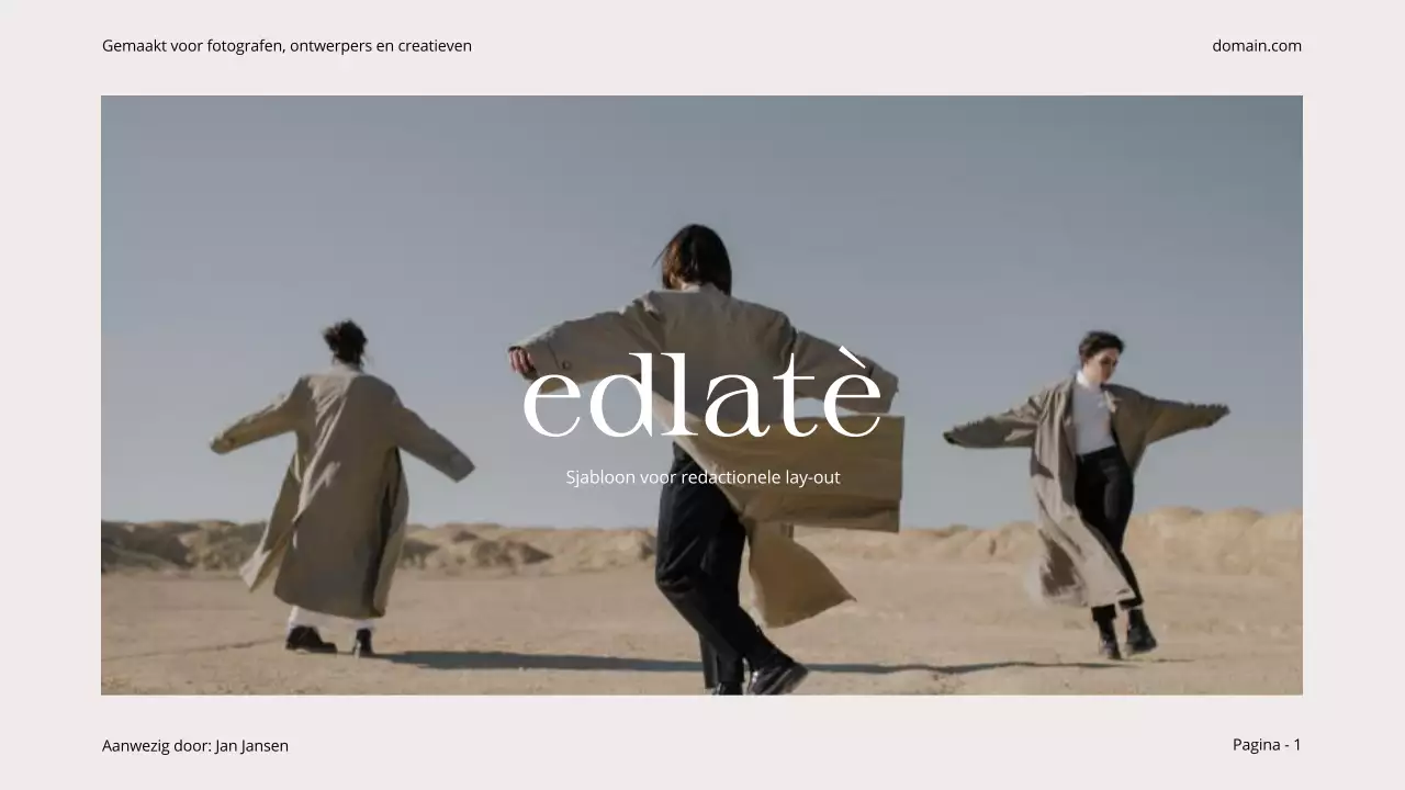 Beige Zwart Minimal Esthetisch Fotocollage Editorial Layout Product Service Showcase Portfolio