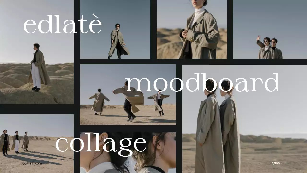 Beige Zwart Minimal Esthetisch Fotocollage Editorial Layout Product Service Showcase Portfolio