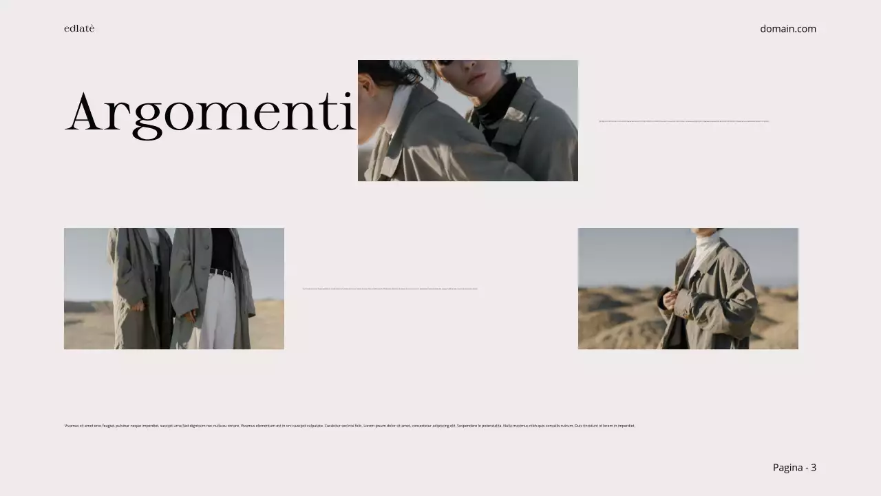 Beige Nero Minimal Estetica Collage di foto Layout editoriale Prodotto Servizio Vetrina Portfolio