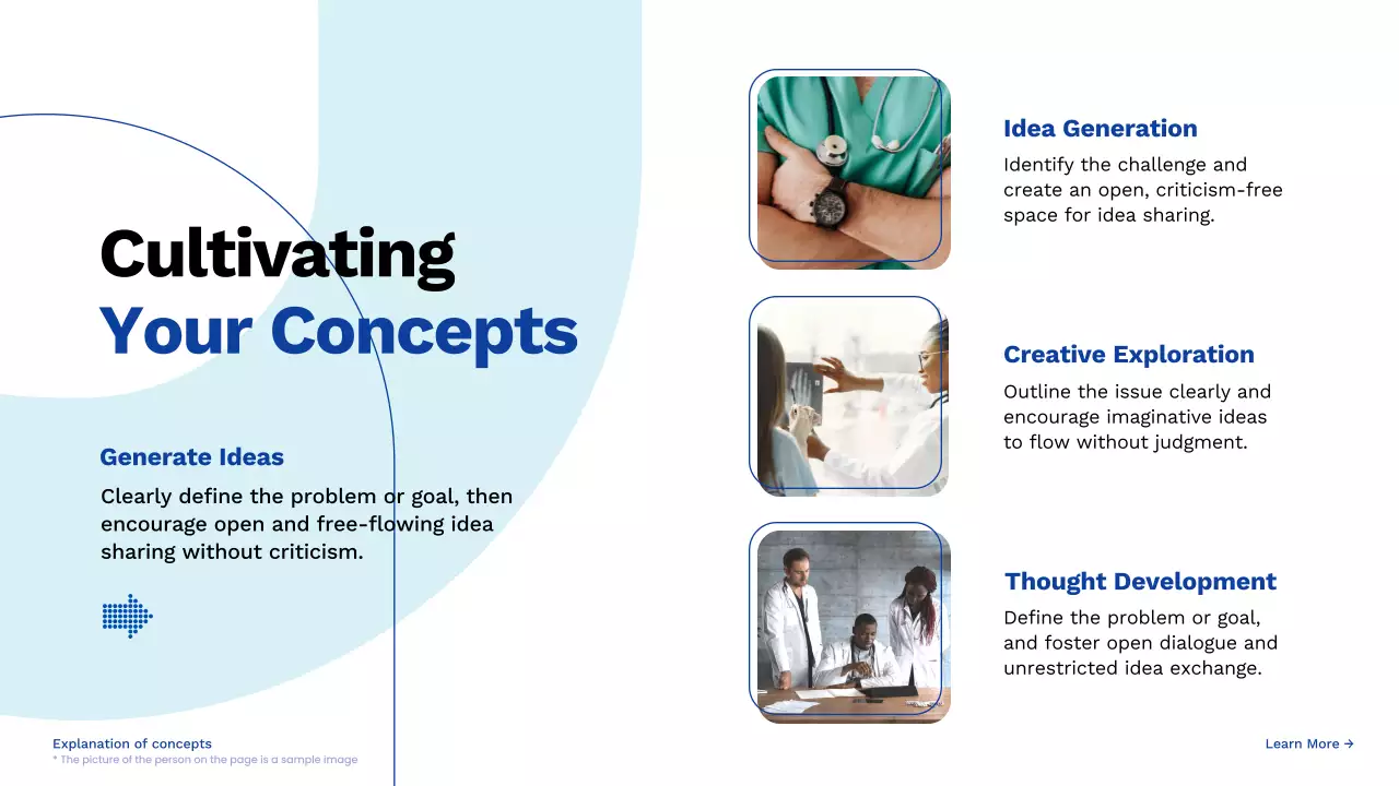 Blue Modern Brainstorming Presentation